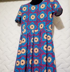 LuLaRoe Amelia  Floral Sunflower Dress